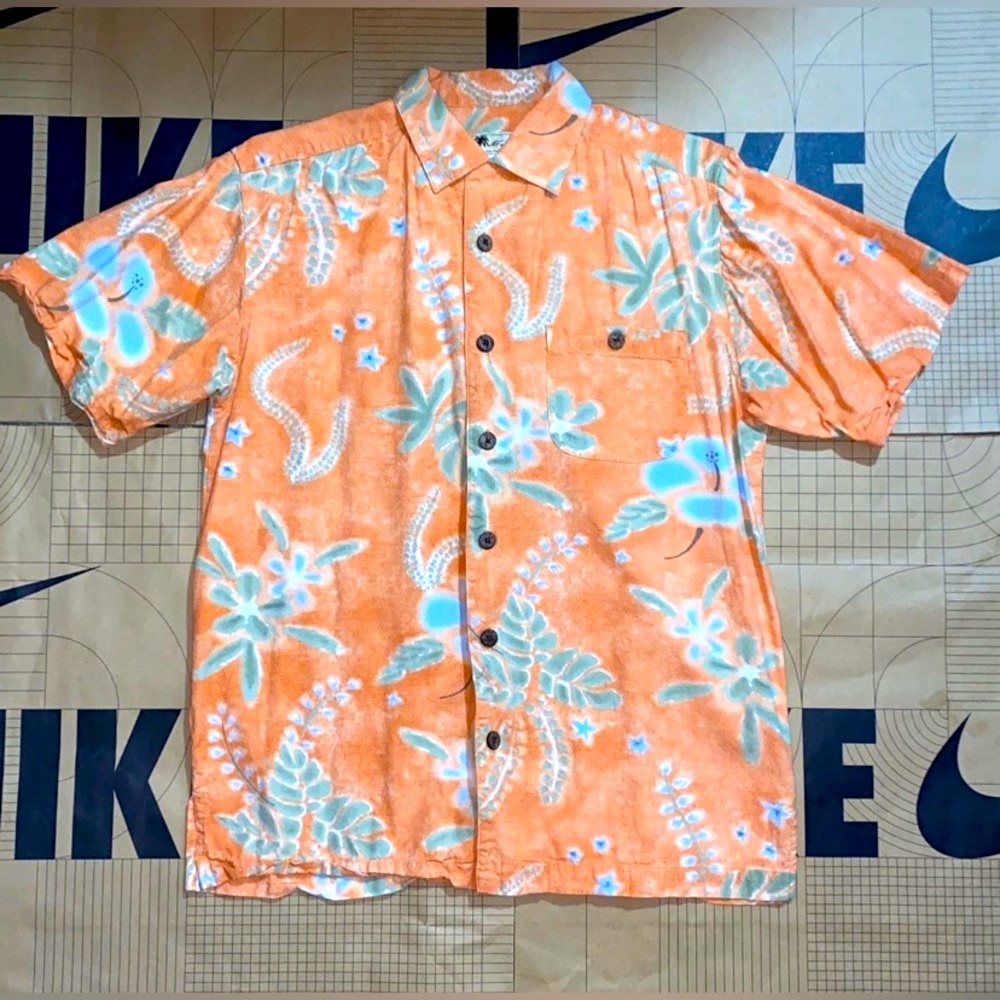 Joe Marlin Men's floral Hawaiian shirt size medium